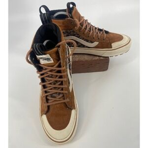 Vans SK8 Hi MTE Leopard Print Suede Waterproof Mens High Top Sneakers